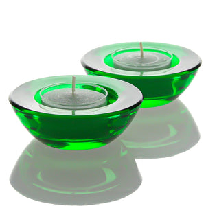 Eastland Chunky Tealight Candle Holder Green