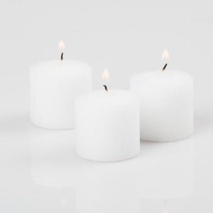 Richland Votive Candles & Mercury Votive Holders Set of 12