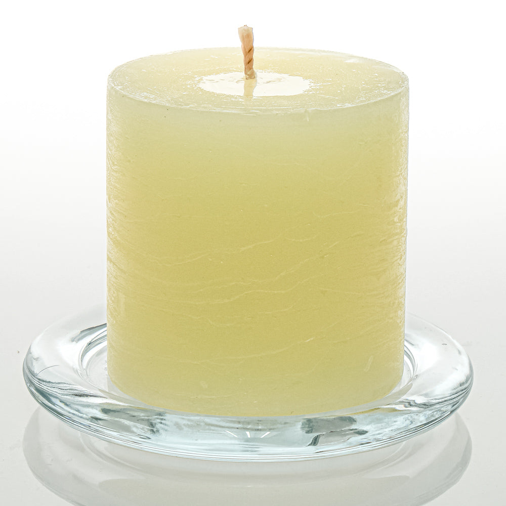 Richland Rustic Pillar Candle 3"x 3" Ivory