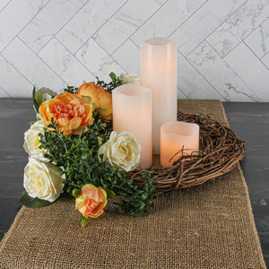 Set of 3, Bouquet Flower Candles 