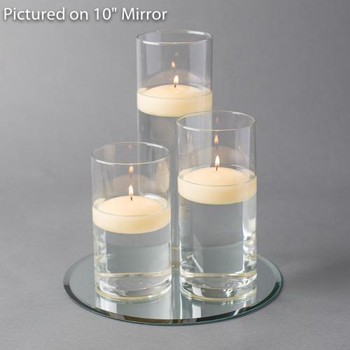 Large Mirrored Acrylic Votive Candle Holder Riser 12 inch Set of 12