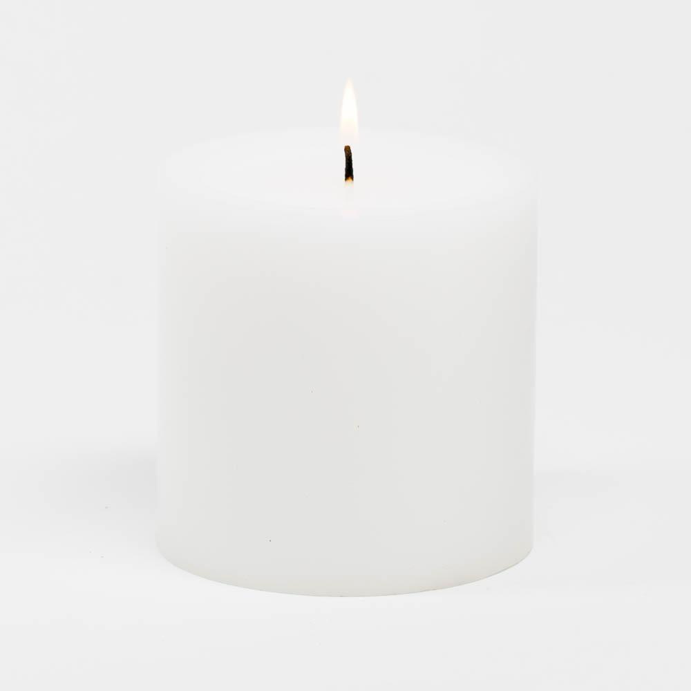 Richland 4 x 9 Pink Pillar Candle - Quick Candles