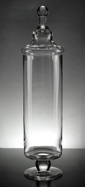 Tall Glass Jar with Lid - Clear glass - Home All