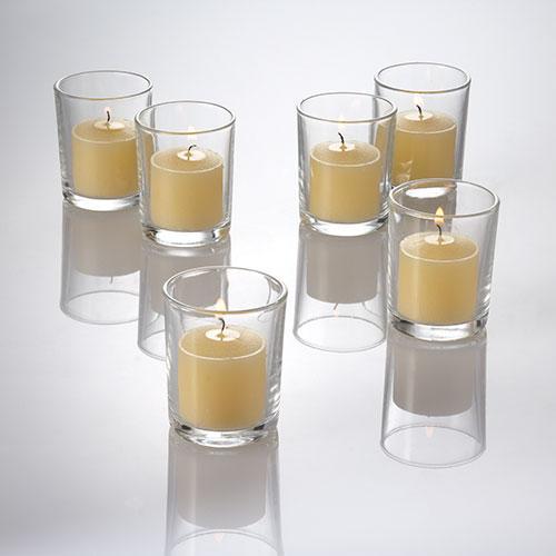Richland Votive Candles Unscented White 10 Hour Set of 72 - Quick