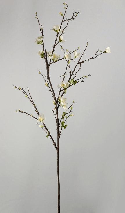 4 Branches Artificial Cherry Blossom Branches Flowers Stems Silk